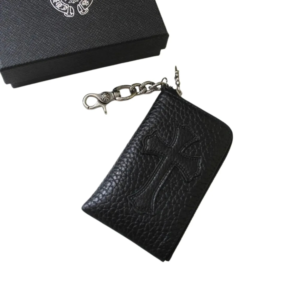 CHROME HEARTS（クロムハーツ）大クロスパッチ　ダガーチャック　ジップウォレット
